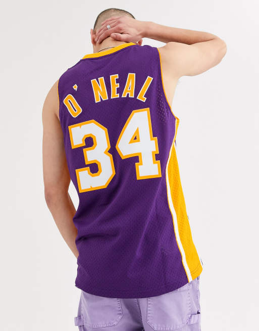 NBA Swingman Jersey Los Angeles Lakers Shaquille O'Neal #34 Purple