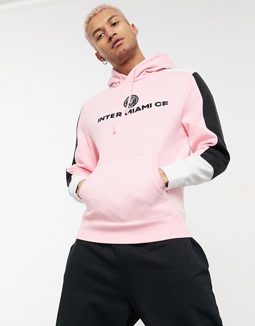 Mitchell & Ness MLS Inter Miami fusion fleece hoodie in pink