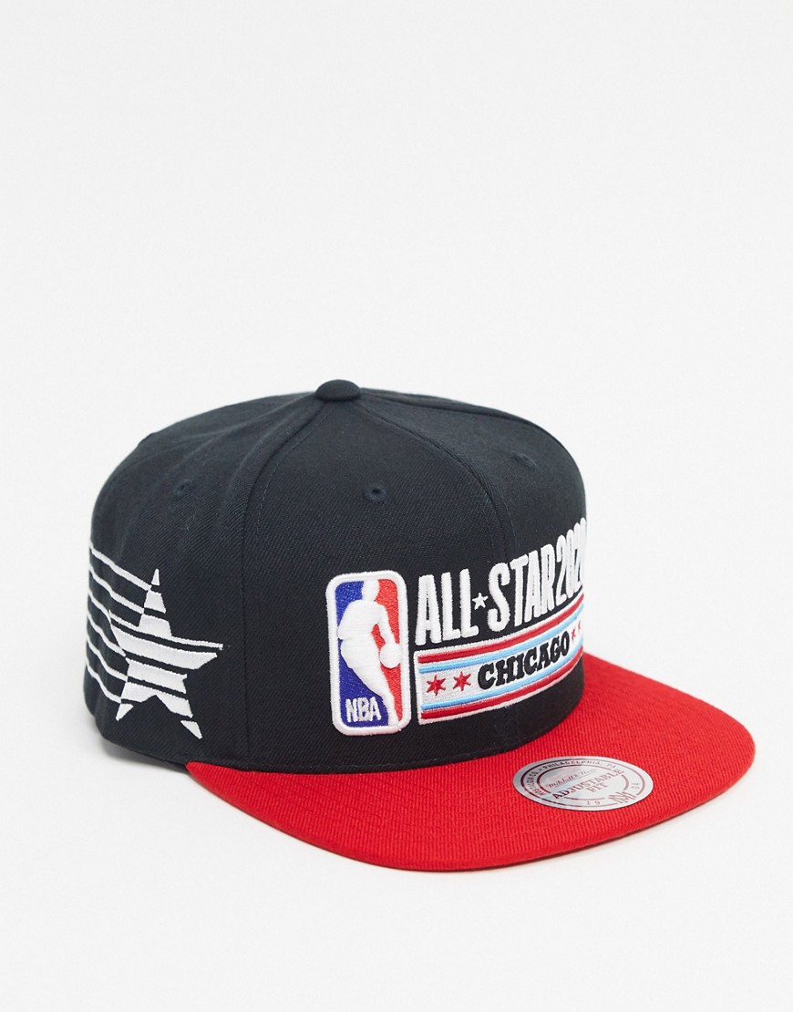 Mitchell & Ness - NBA All-Star 2020 Star Stud - Snapback pet in zwart