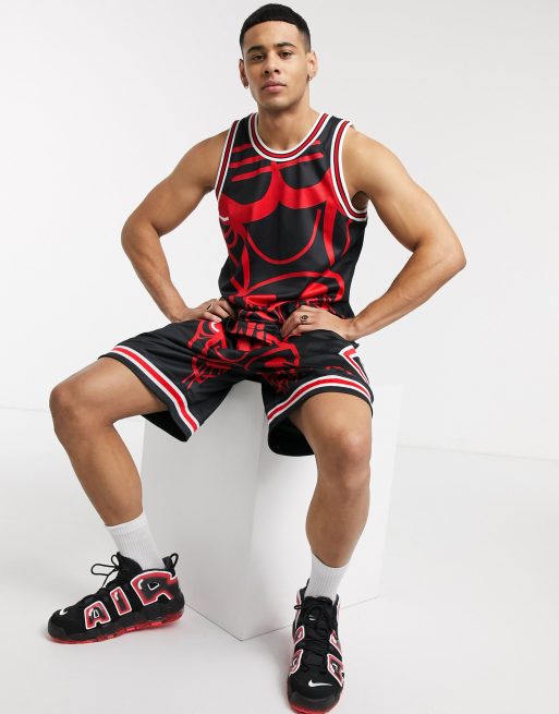 Mitchell & Ness x NBA Chicago Bulls Big Face 5.0 Black & Red