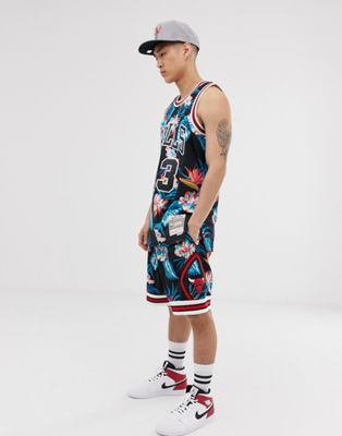 mitchell and ness floral jersey