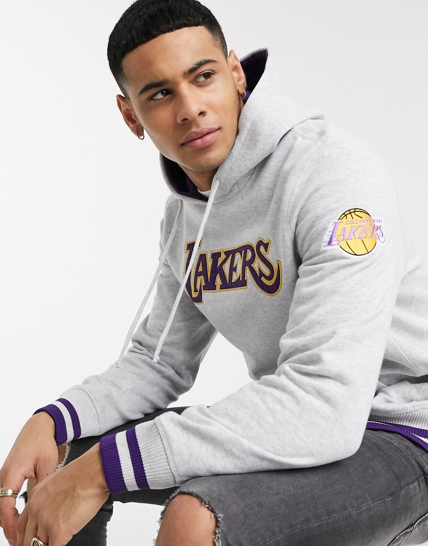 Mitchell & Ness - NBA CNY Los Angeles Lakers - Hoodie in grijs