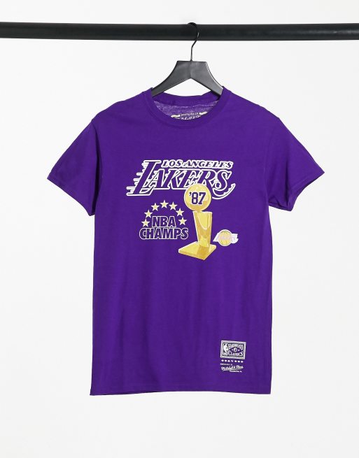 Los Angeles Lakers 1987 Champions Lakers T-Shirt By Mitchell