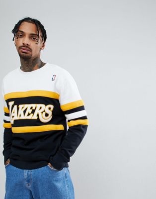 mitchell and ness lakers sweater