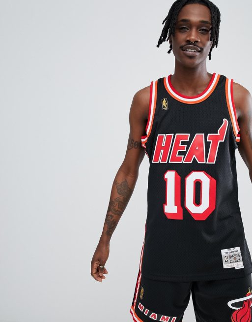 Mitchell Ness NBA Miami Heat Ensemble de basket Noir ASOS