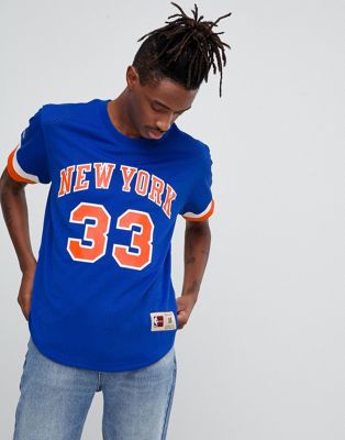Mitchell & Ness T-shirt - Fashion Mesh V-Neck New York Knicks