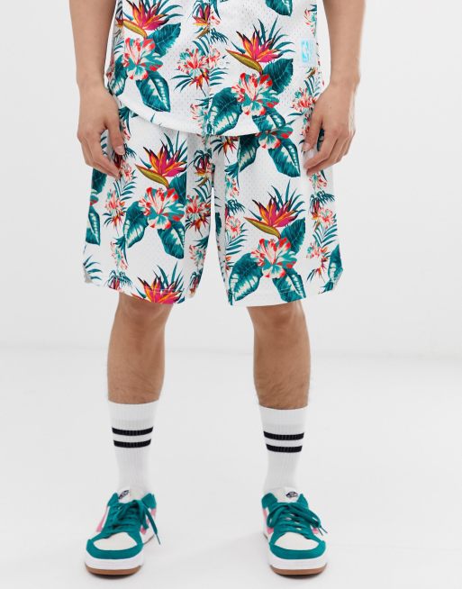 Mitchell and ness store floral shorts