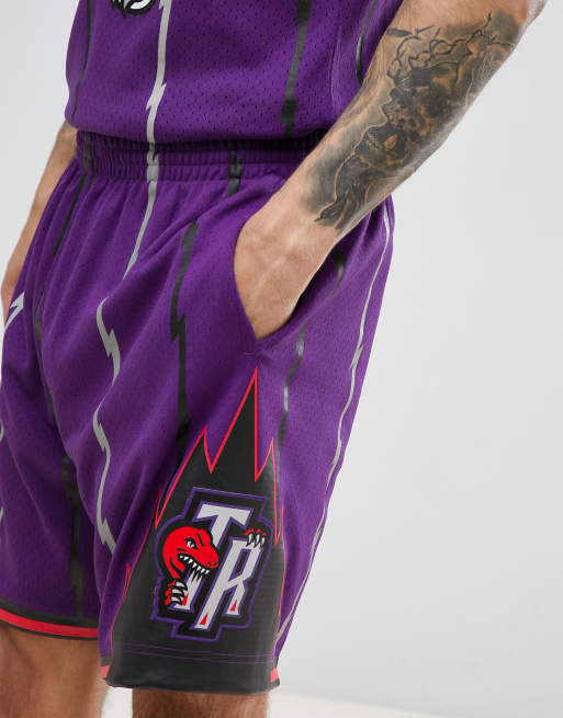 MITCHELL & NESS x JUST DON NBA TORONTO RAPTORS SHORTS PURPLE