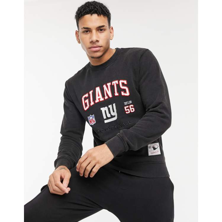 Mitchell & Ness NFL New York Giants Off Shelf embroidered sweatshirt in  black