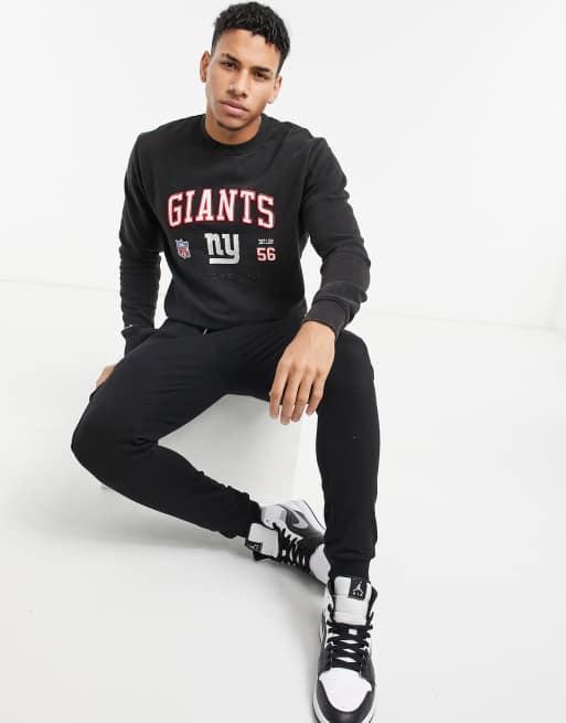 Mitchell & Ness NFL New York Giants Off Shelf embroidered sweatshirt in  black