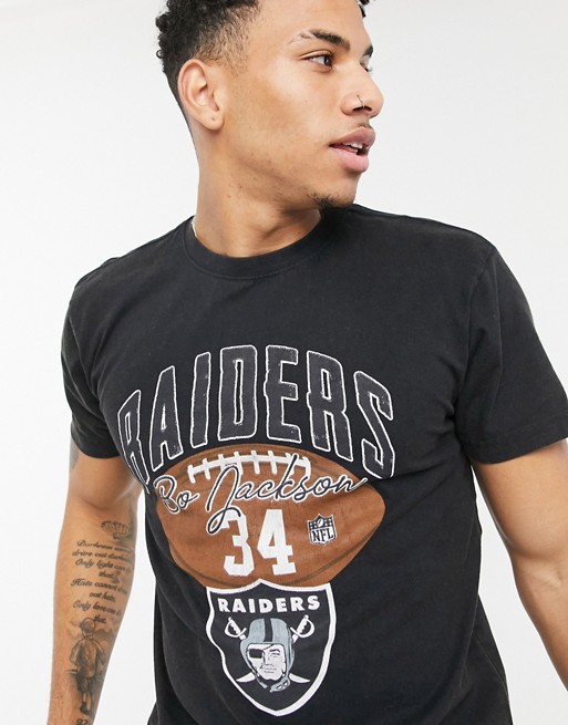 Mitchell & Ness NFL Oakland Raiders retro archive t-shirt in black