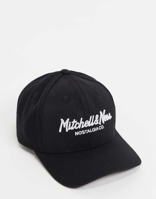 Mitchell & Ness – Pinscript Redline – Snapback-Kappe in Schwarz