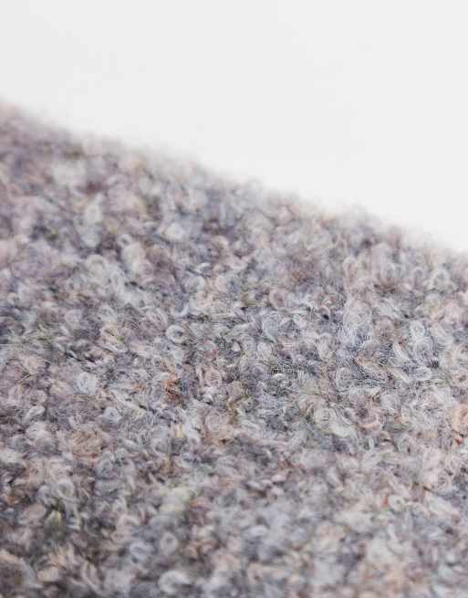 Mitones grises de punto de bouclé de ASOS DESIGN, 2 de 3