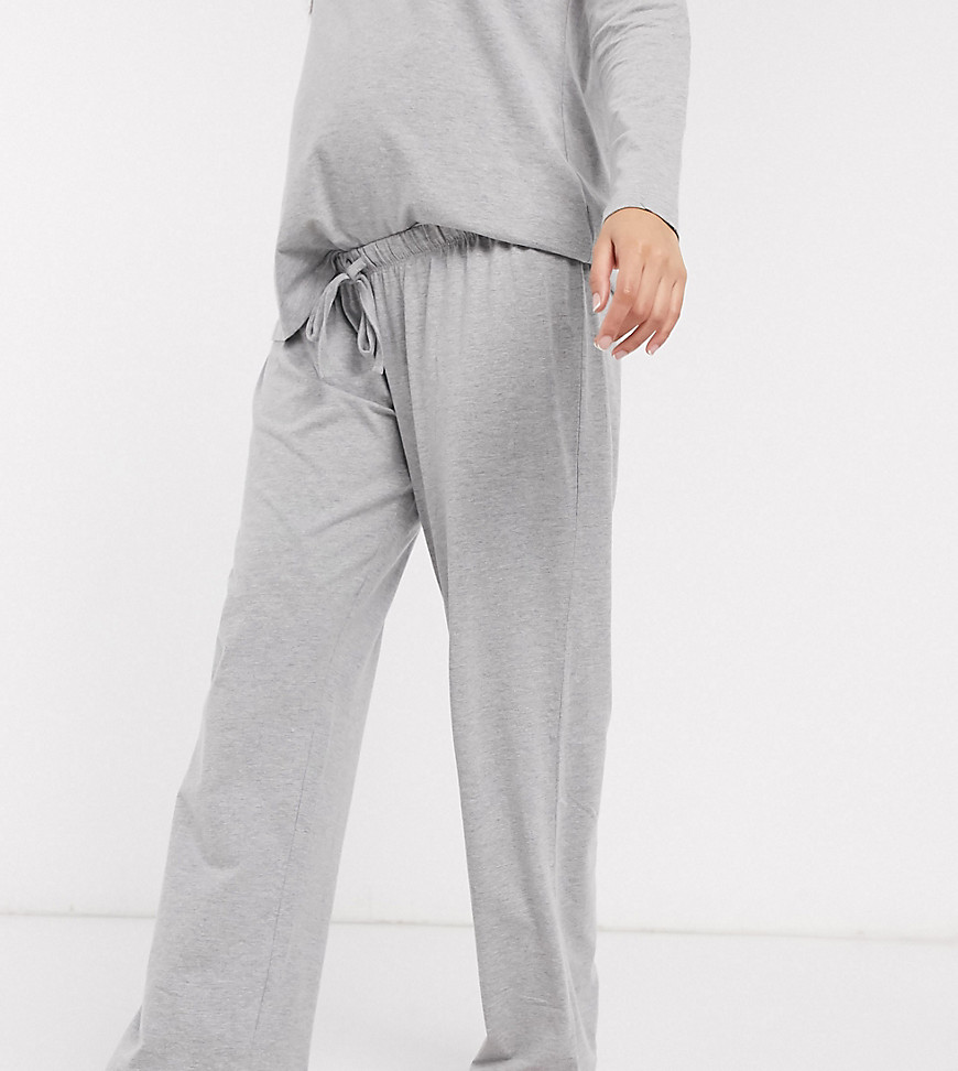Mix og  match jersey-pyjamasbukser fra ASOS DESIGN Maternity-Grå
