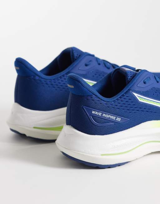 Mizuno – Wave Inspire 22 – Niebiesko-białe buty sportowe do biegania, 2 z 5