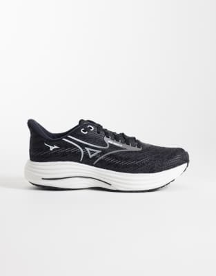 Mizuno Wave Rider 29 running sneakers in black and white black 46890₽