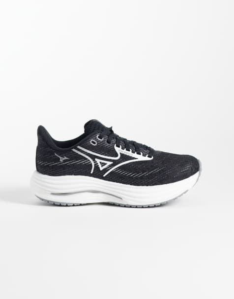 Mizuno – Wave Rider 29 – Sneaker in Schwarz und Weiß - view 1