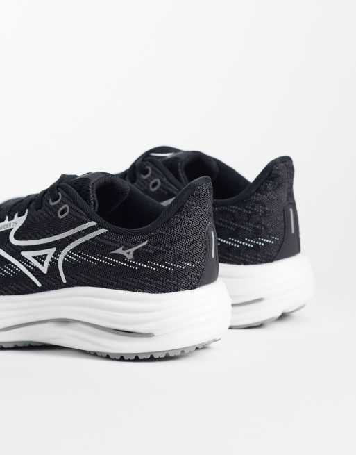 Mizuno – Wave Rider 29 – Svarta och vita träningsskor, 4 av 5