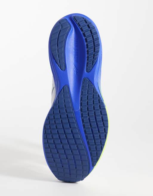 Mizuno – Wave Rider 29 – Vita, gula och blå löparskor, 5 av 5