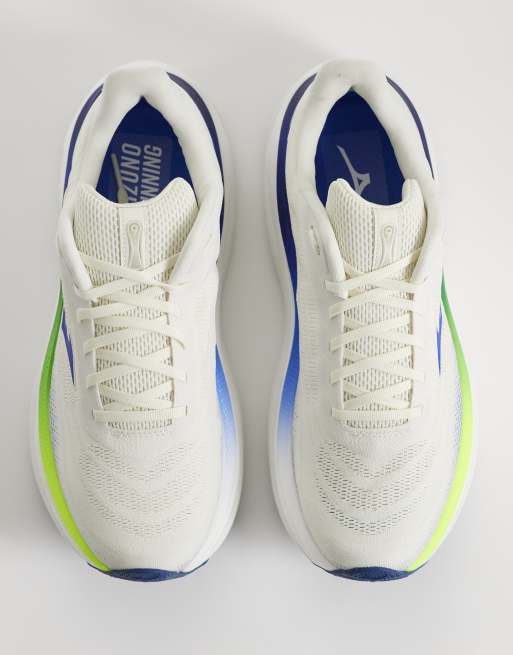 Mizuno - Wave Sky 9 - Sneakers bianco sporco e giallo, 3 di 5