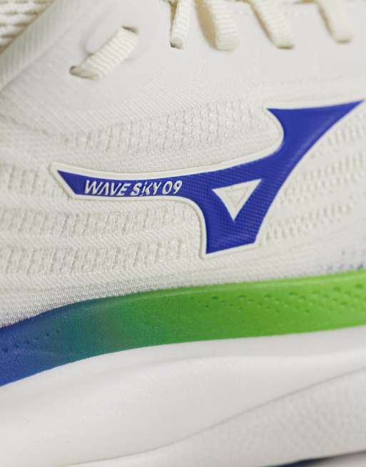 Mizuno - Wave Sky 9 - Sneakers bianco sporco e giallo, 4 di 5