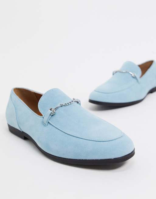 Mocasines azules de antelina con de de ASOS DESIGN ASOS