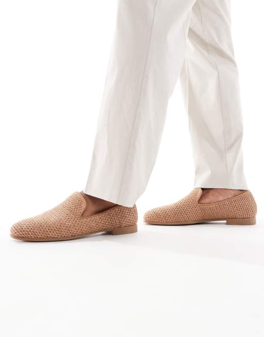 Mocasines beis con diseño entretejido de ASOS DESIGN, 4 de 4