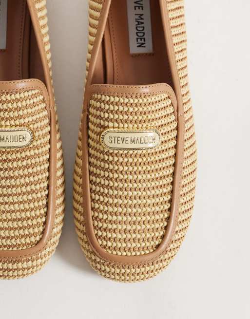 Mocasines beis de rafia entretejida Ridgeview de Steve Madden, 2 de 4