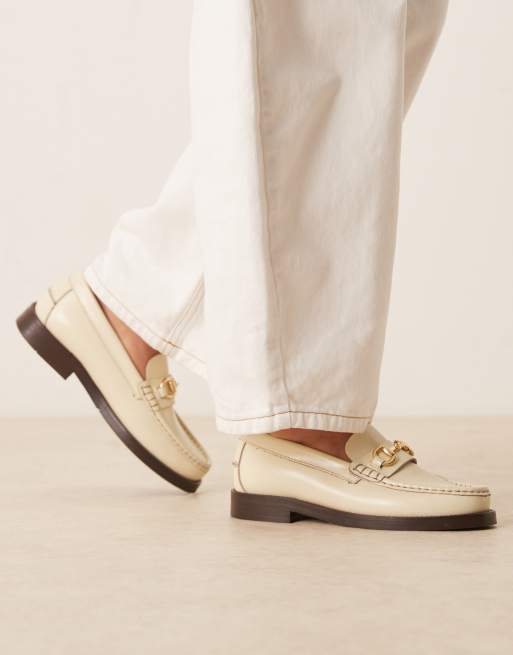 Mocasines blanco hueso con bridón Dalston de Walk London , 4 de 4