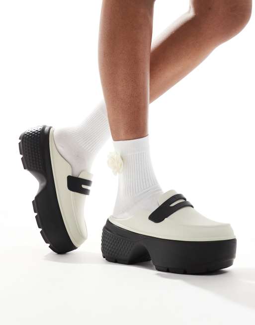 Mocasines Crocs Hombre Zapato Tipo Crocs Blanco Chanclas Crocs