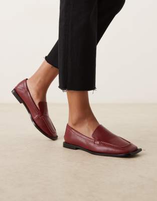 Mocasines burdeos con puntera cuadrada Neely de RAID - view 1