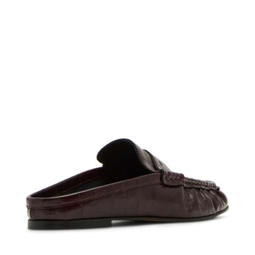 Mocasines burdeos fruncidos estilo mules de Steve Madden, 4 de 4