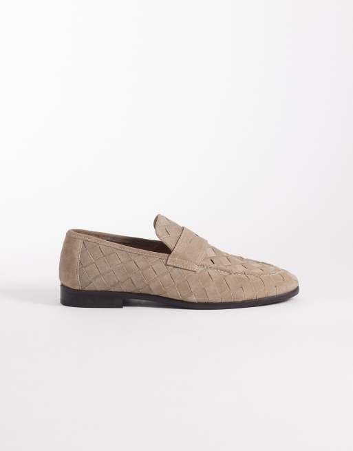 Mocasines color piedra entretejidos de ante de ASOS DESIGN, 3 de 4