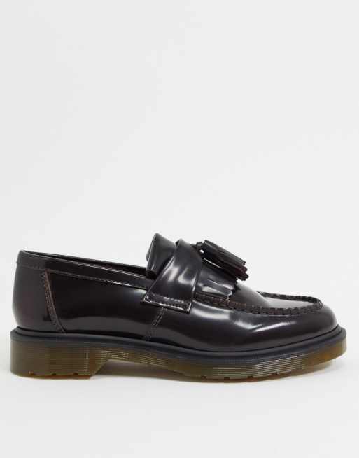 Mocasines con en burdeos Adrian de Dr Martens ASOS