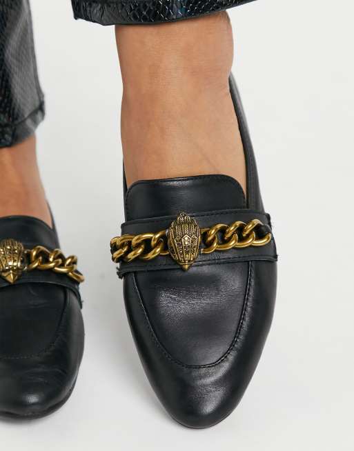 Mocasines con y águila en negro Chelsea de Kurt Geiger London ASOS