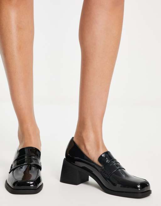 Mocasines de vestir negros con tacón medio Stanford de ASOS DESIGN , 2 de 4