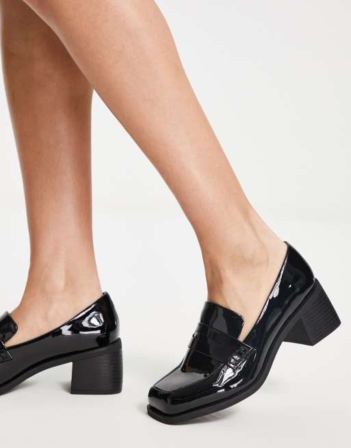 Mocasines de vestir negros con tacón medio Stanford de ASOS DESIGN , 4 de 4