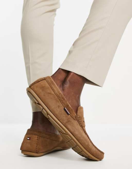 Mocasines driver marrones de clásico de ante de Tommy | ASOS