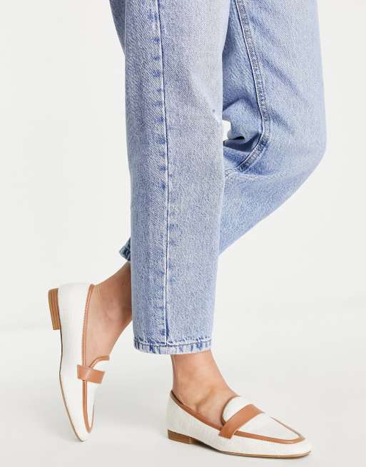 Mocasines en tonos beis planos con diseño entretejido Megan de ASOS DESIGN, 3 de 4