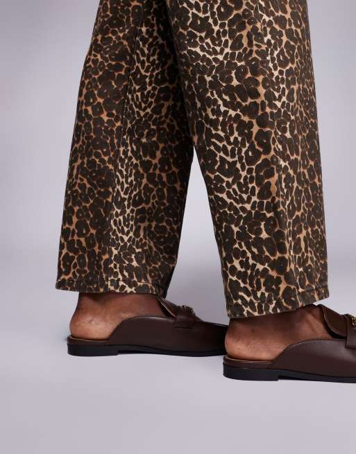 Mocasines marrón oscuro estilo mules de River Island, 4 de 4