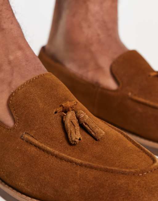 Mocasines marrones con borlas y diseño entretejido de River Island, 3 de 4