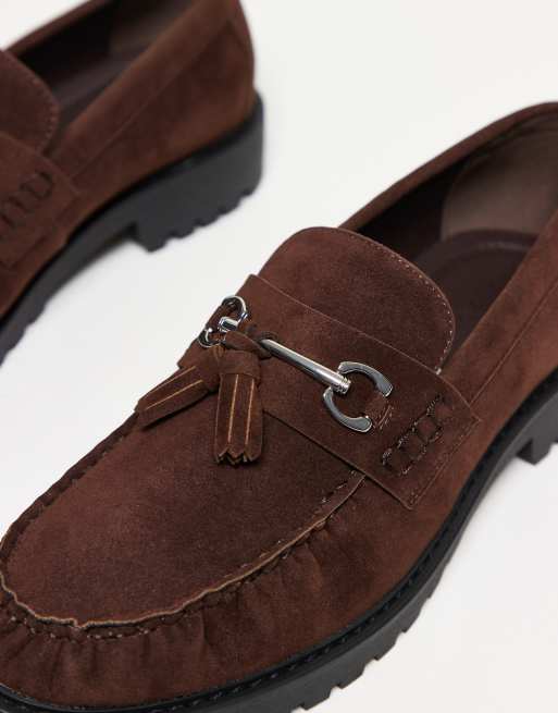 Mocasines marrones con suela dentada de ASOS DESIGN, 2 de 3