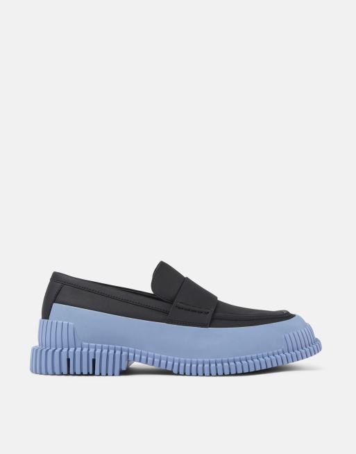 Mocasines multicolores de cuero con plantilla de amortiguación de Camper