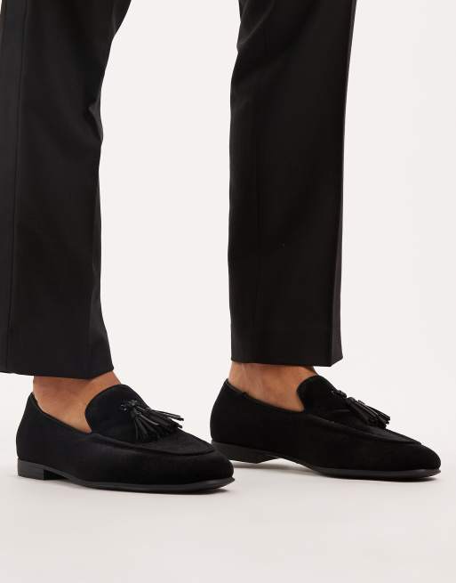 Mocasines negros con borla de terciopelo de ASOS DESIGN, 4 de 4