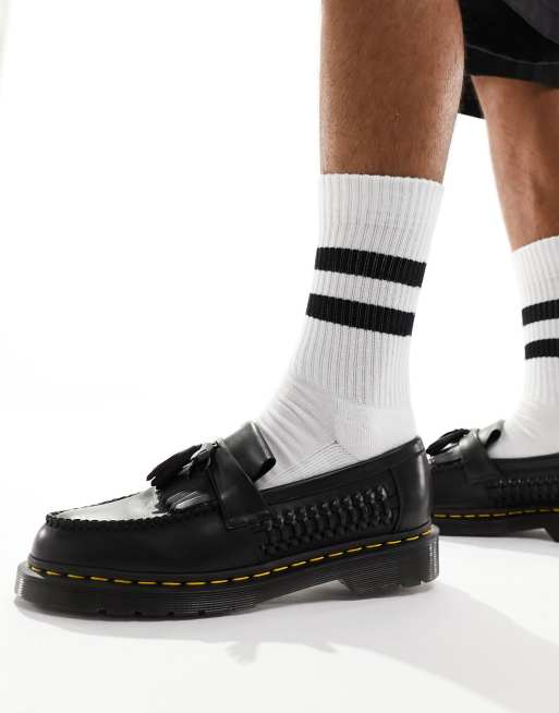 Mocasines negros con borla y detalle trenzado Adrian de Dr. Martens, 3 de 4