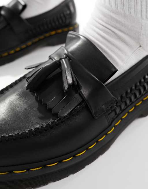 Mocasines negros con borla y detalle trenzado Adrian de Dr. Martens, 4 de 4