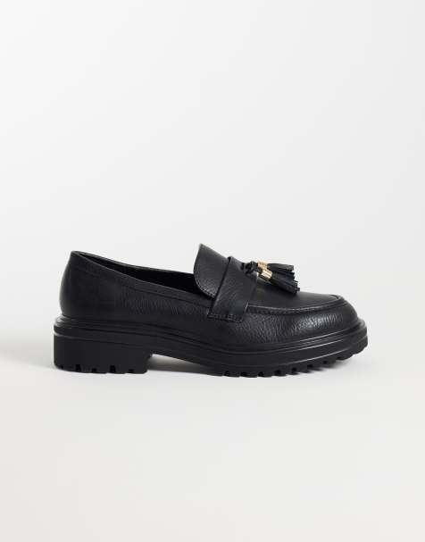 Mocasines negros con borlas y suela gruesa Jeep de SEQWL - view 1
