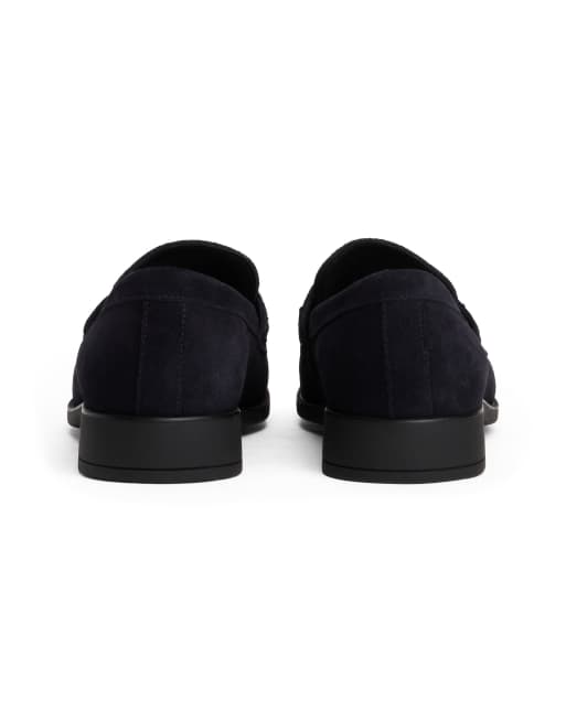 Mocasines negros con cadena de ante de Tommy Hilfiger, 3 de 4