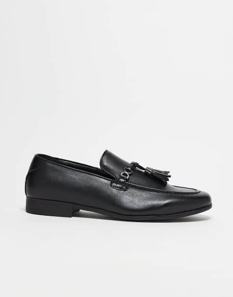 Mocasines negros con detalle de borlas de ASOS DESIGN - view 1