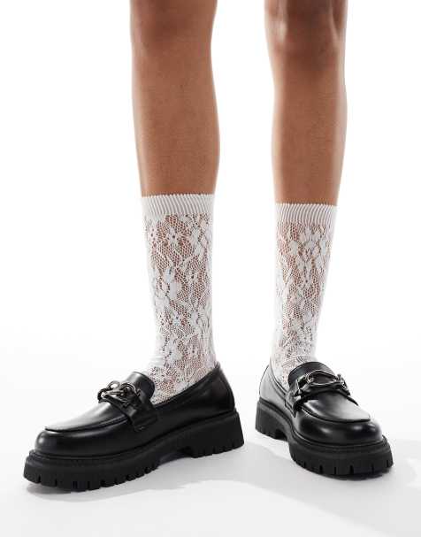 Mocasines negros con detalle de metal de Yours - view 1